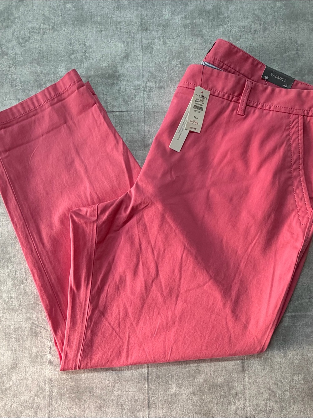 Talbot Talbots Pink Relaxed Chino Pants 16P s Pink Relaxed Chino Pants 16P